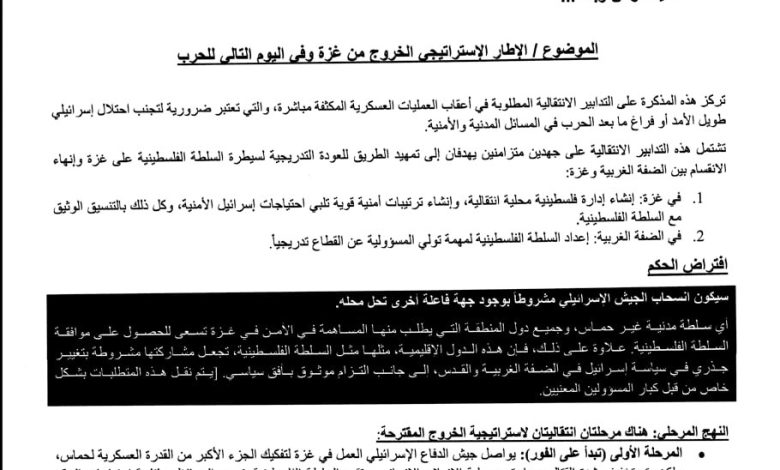 بدعم أمريكي.. أجهزة السلطة تعد خطة للانتشار في غزة بعد الحرب