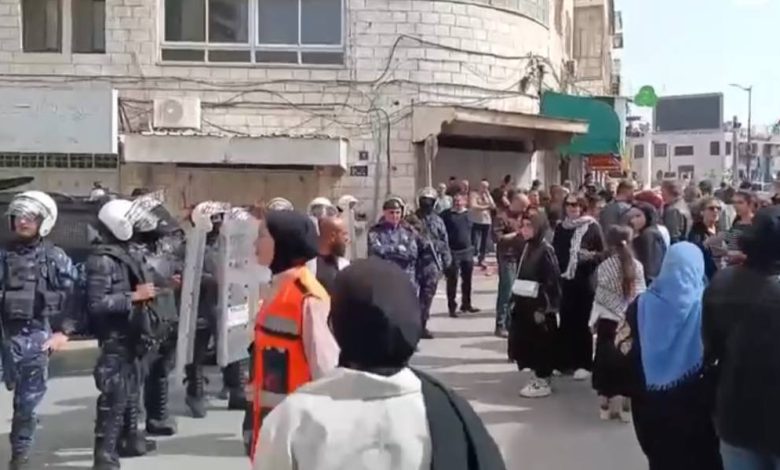 الكشف عن مشاهد صادمة في قمع مسيرة رام الله لنصرة غزة