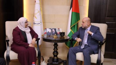 أمل فرج والهباش في رام الله اجتماعات شكلية وسط الحرب