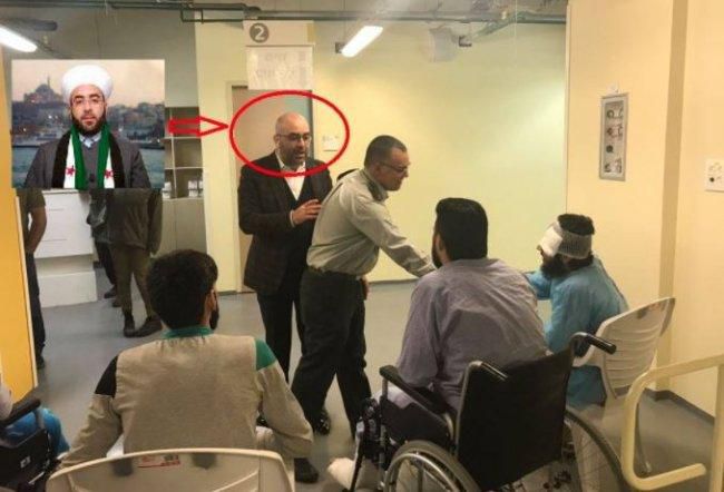 عبدالجليل السعيد خلال زيارته تل أبيب