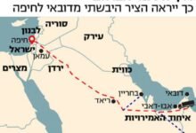 السكة الحديدية بين حيفا والإمارات تُبنى سرًّا خلال حرب غزة