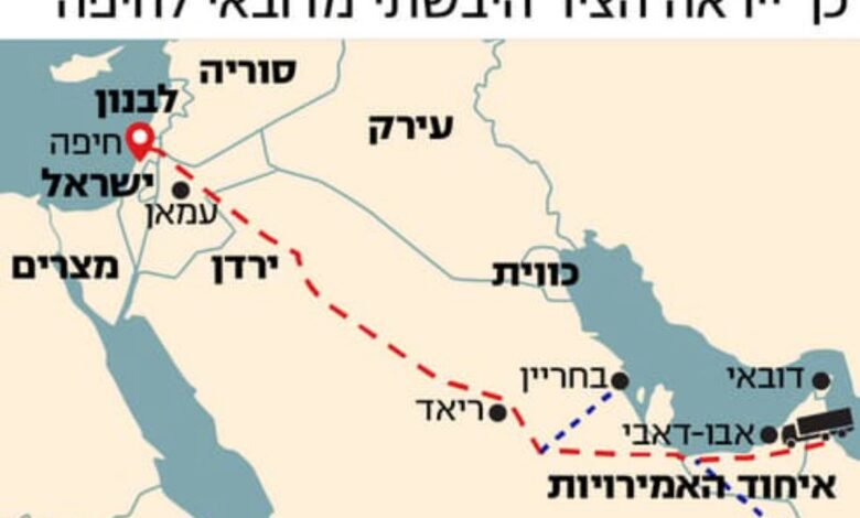 السكة الحديدية بين حيفا والإمارات تُبنى سرًّا خلال حرب غزة